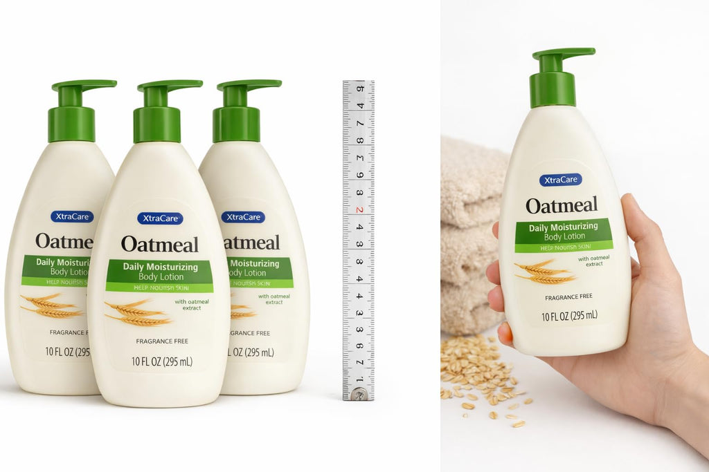 oatmeal Xtra.care Daily Moisturizing Body Lotion Extract – Soothing Hydration for Dry & Sensitive Skin, 3 x 10 oz