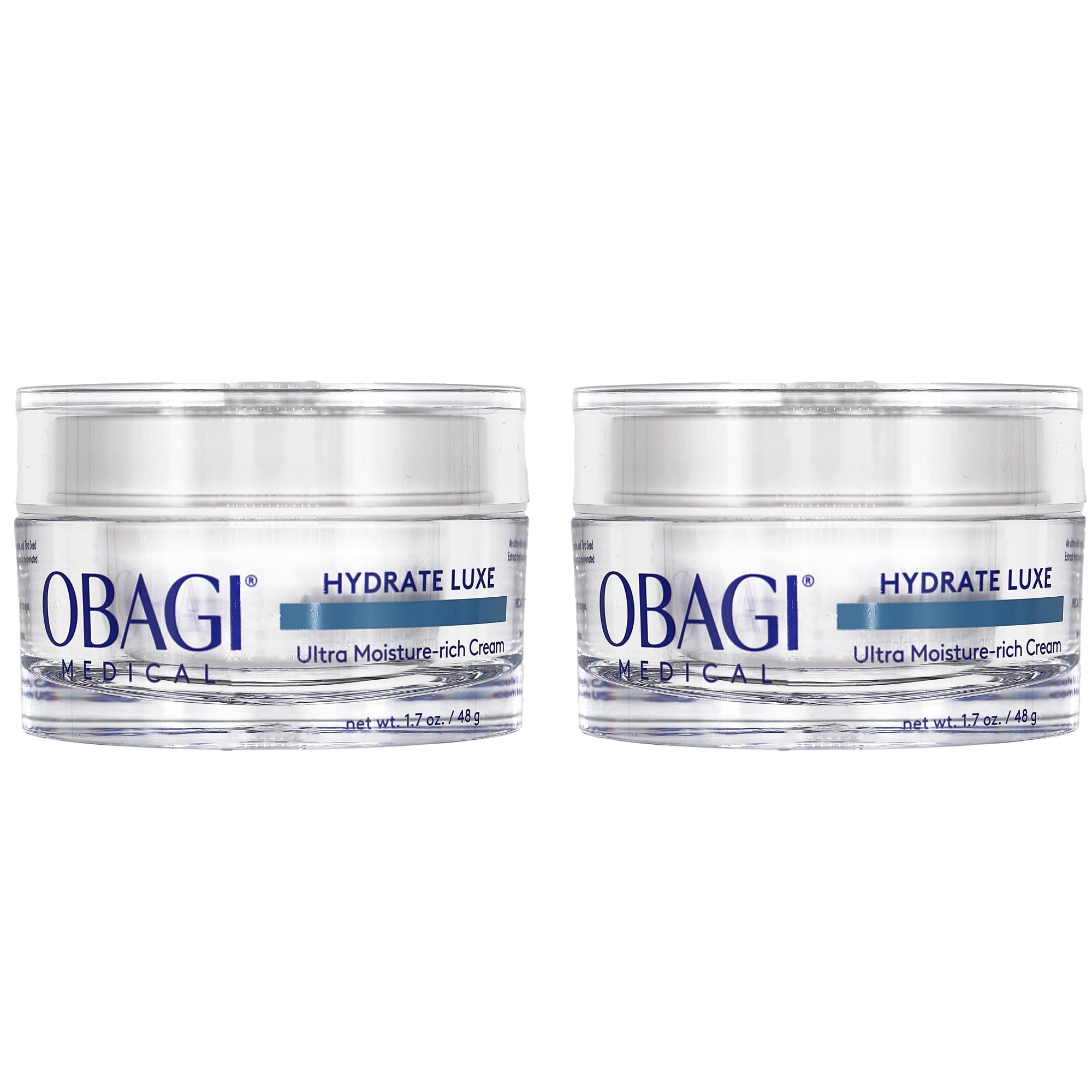 Obagi Hydrate Luxe Ultra-Rich Night Cream – Non-Comedogenic with Tara Seed Extract | Two Pack, 2 x 1.7 oz