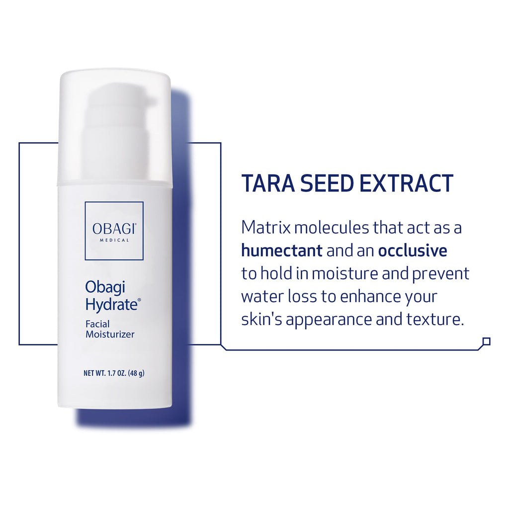Obagi Hydrate Facial Moisturizer – Non-Comedogenic All-Day Hydration (2-Pack, 1.7 oz each)