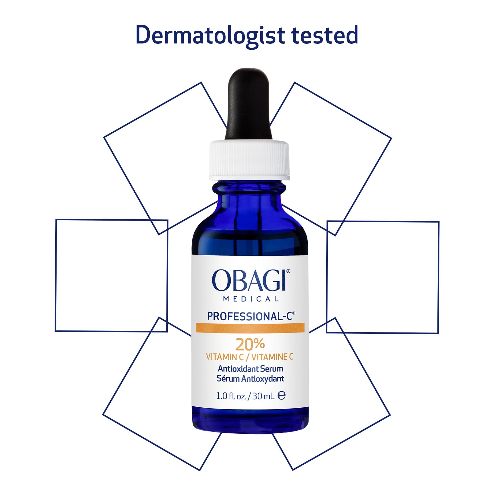 Obagi Medical Professional-C 20% Vitamin C Serum – Brighten Skin Tone & Minimize Fine Lines | 1 oz