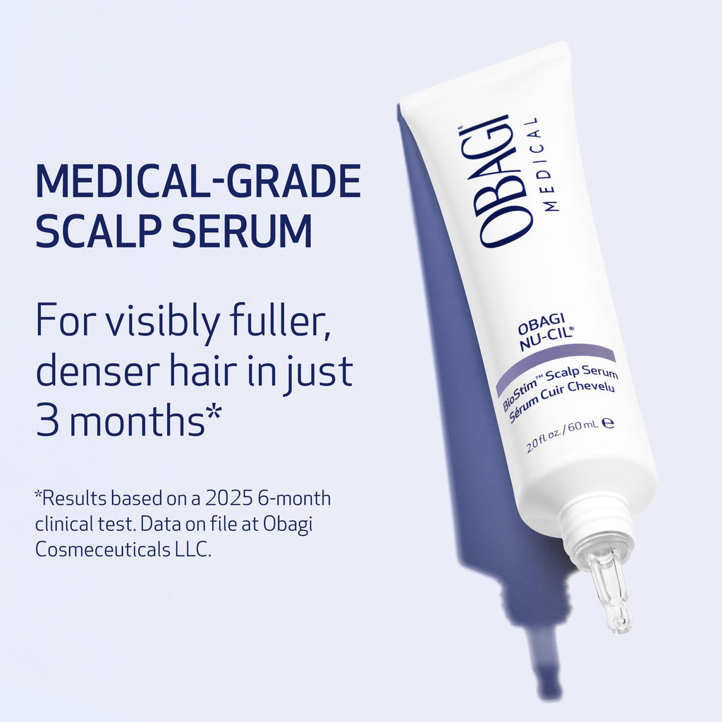 Obagi Nu-Cil BioStim Hair Serum with Biotin – Fuller, Denser Hair & Healthy Scalp (2 oz)
