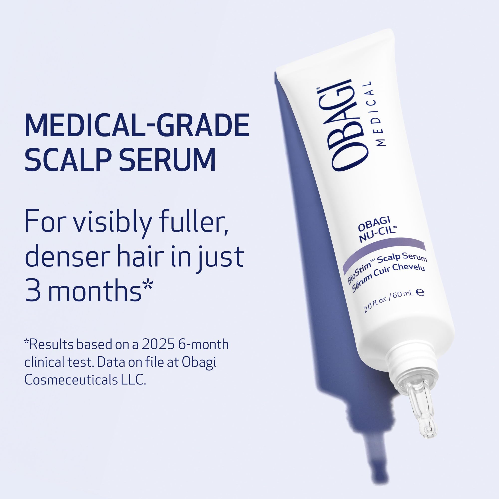 Obagi Nu-Cil BioStim Hair Serum with Biotin – Fuller, Denser Hair & Healthy Scalp (2 oz)