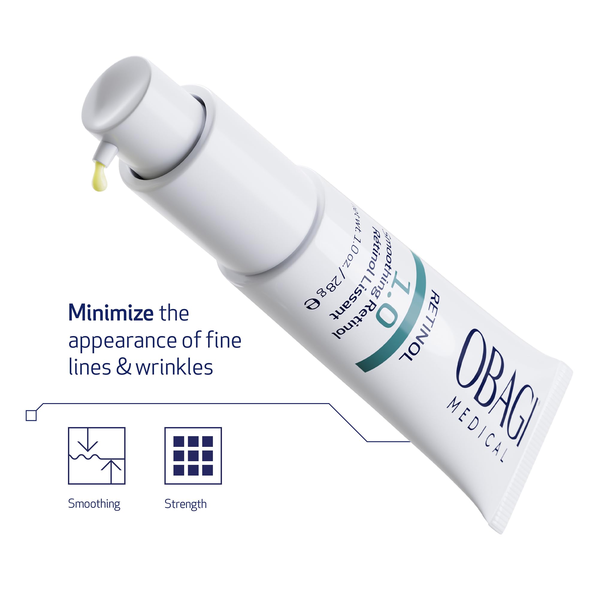 Obagi Medical Retinol 1.0 Cream – High Concentration Retinol for Smoother Skin & Fine Lines | 1 oz