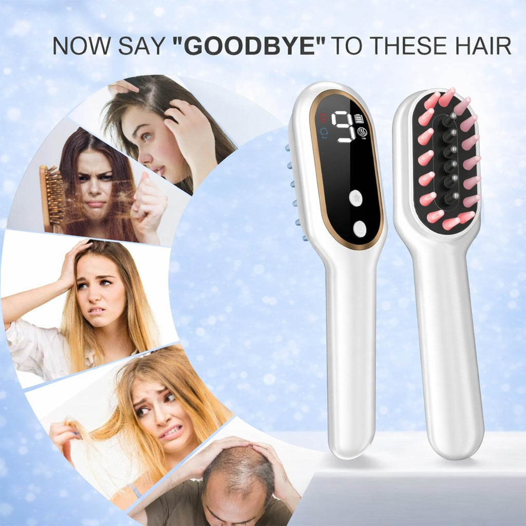 Obiredk Laser Hair Growth Comb - White | At-Home LLLT for Hair Growth