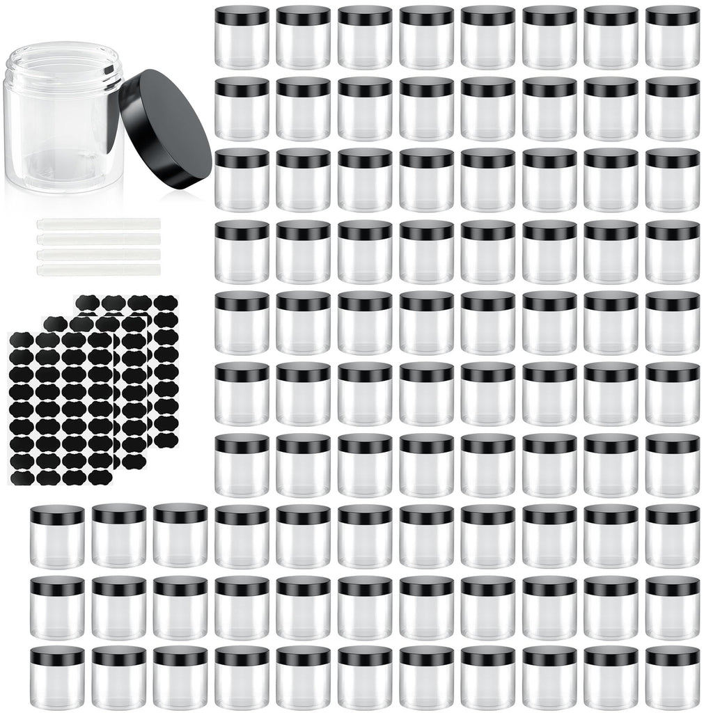 OBKJJ 90-Pack 4oz Travel Containers – Leak-Proof BPA-Free Jars with Lids