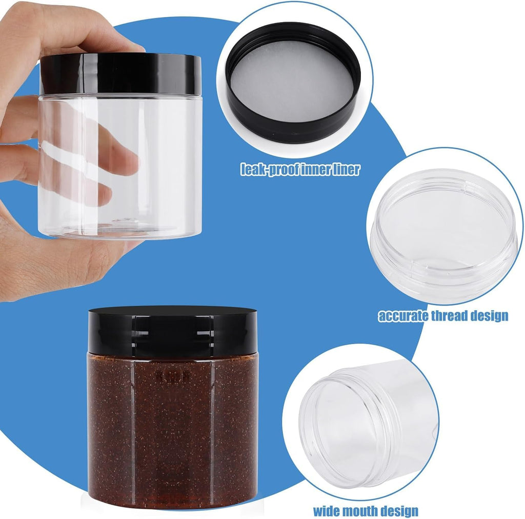 OBKJJ 90-Pack 4oz Travel Containers – Leak-Proof BPA-Free Jars with Lids