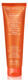 Obliphica Professional Seaberry Styling Cream – Anti-Frizz, Heat Protection, Hair Texture Enhancer – 5 Fl Oz