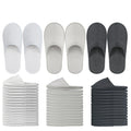 OBMMIRAO 44 Pairs Bulk Disposable Slippers for Guests – 6mm EVA Non-Slip Sole, Fits US Men 10 & Women 11