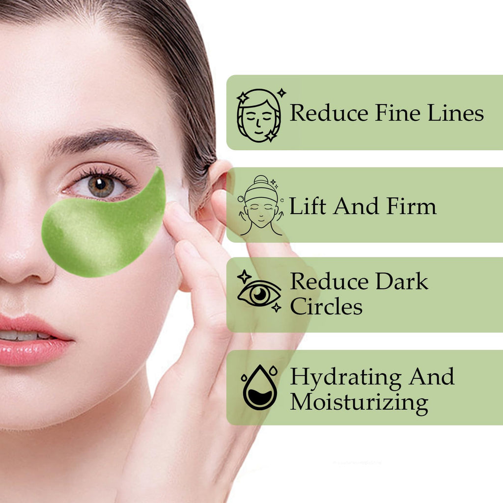 OBRADOYA Zozu Avocado Eye Mask – Hydrating Under-Eye Patches, 60 PCS