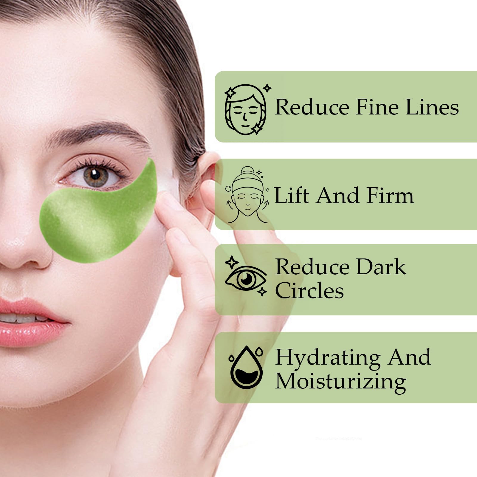 OBRADOYA Zozu Avocado Eye Mask – Hydrating Under-Eye Patches, 60 PCS