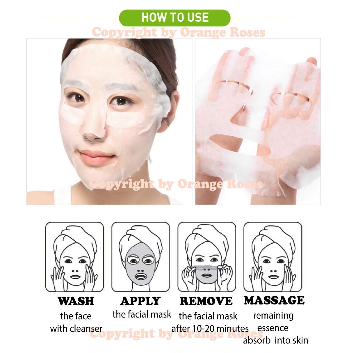 OBS lab 100 Pcs Combo Ultra Hydrating Essence Mask – 10 Types x 10 Sheets, Korean Facial Mask