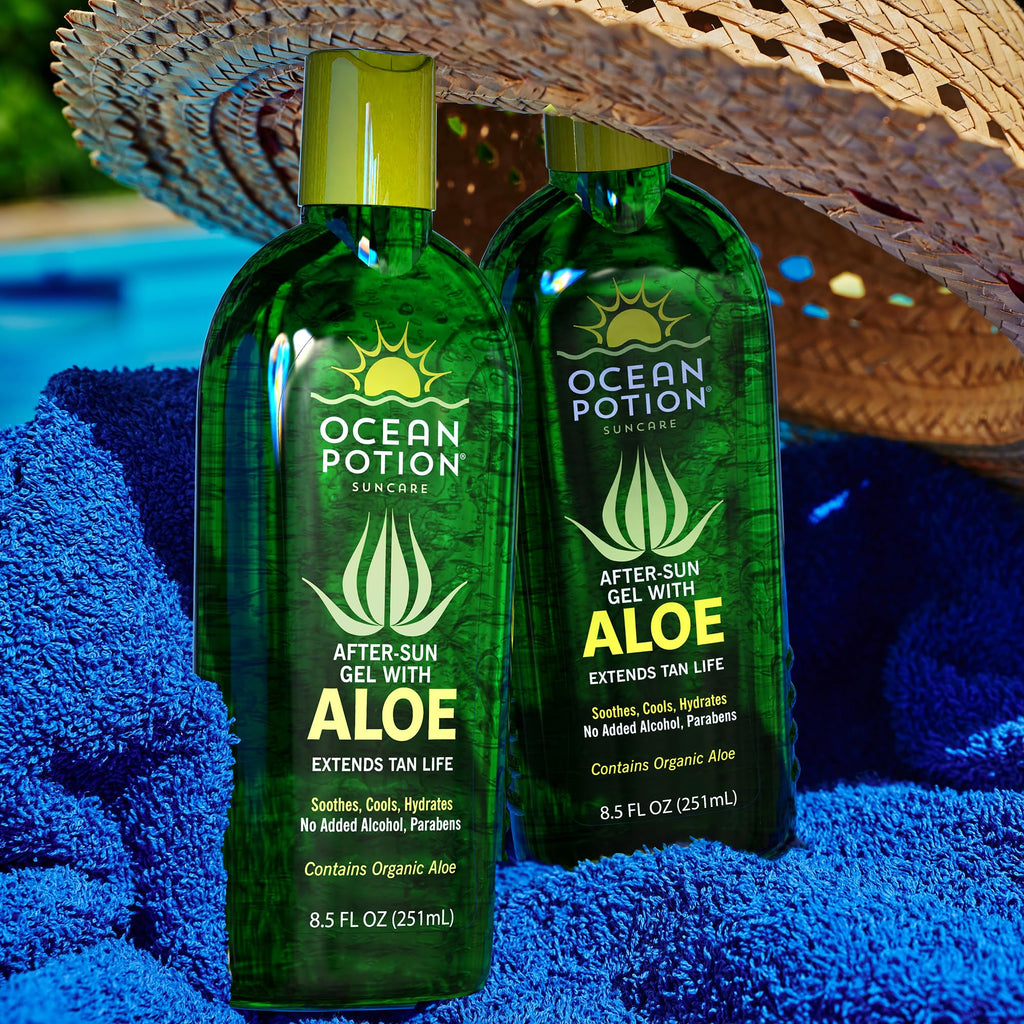 Ocean Potion Aloe Vera Gel 8.5oz Pack of 2 – Pure Aloe for Skin