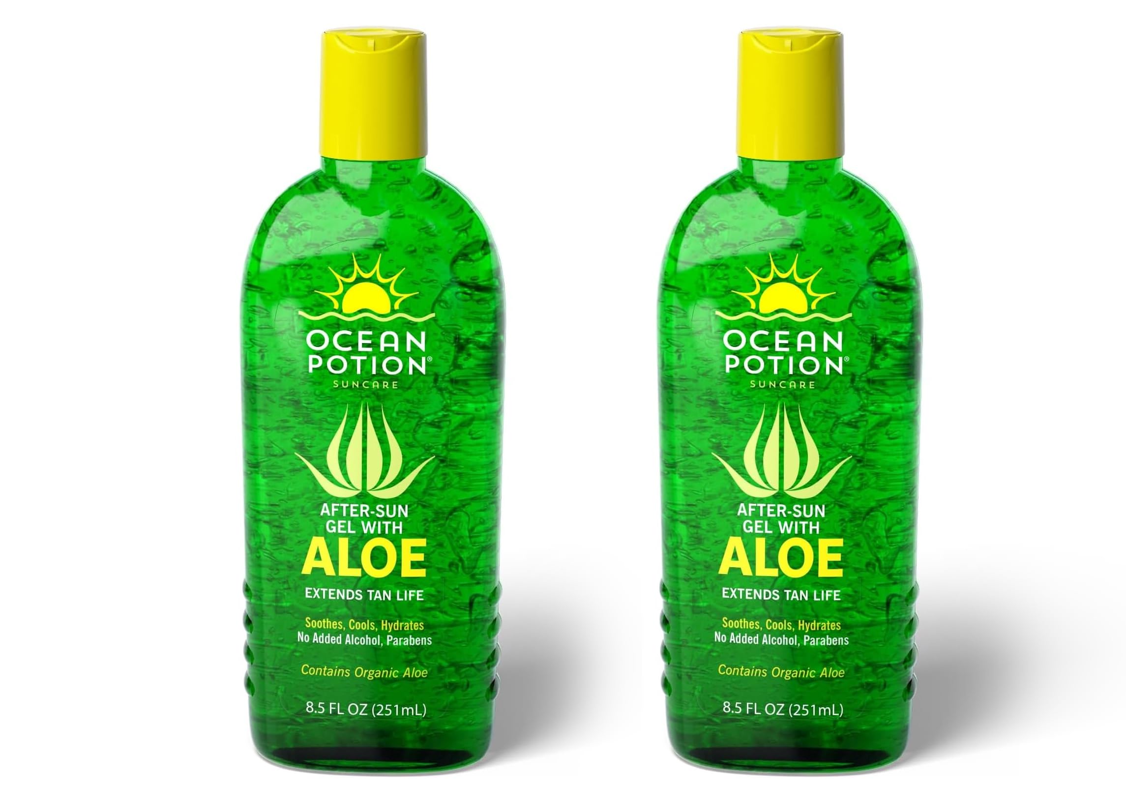 Ocean Potion Aloe Vera Gel 8.5oz Pack of 2 – Pure Aloe for Skin