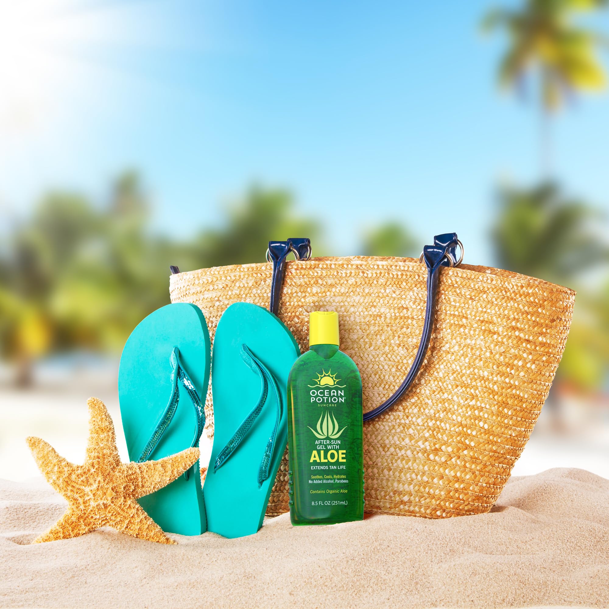 Ocean Potion Aloe Vera Gel 8.5oz Pack of 2 – Pure Aloe for Skin