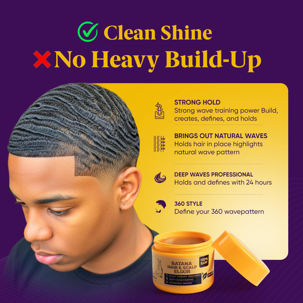 OCEAN VIEW DEEP WAVES POMADE – Premium 360 Wave Pomade for Strong, Hydrated Waves (4 oz)