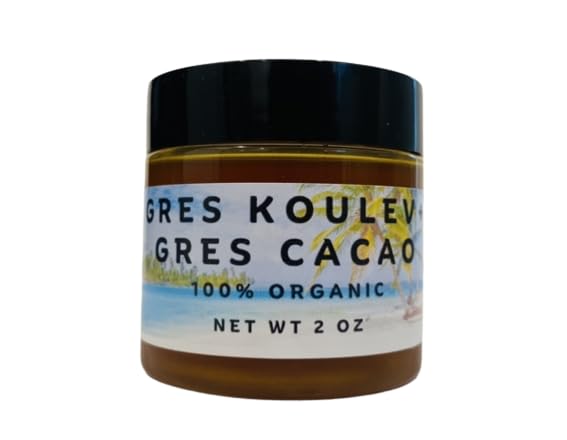 OCS 2 oz Organic Haitian Cacao Oil with Natural Gres Koulev Snake Oil