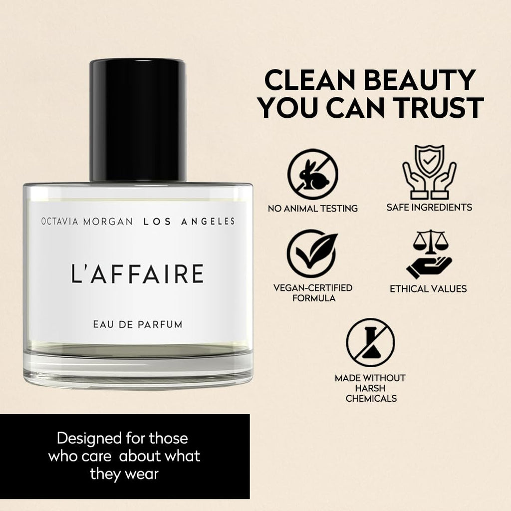 OCTAVIA MORGAN L'AFFAIRE Eau de Parfum | Floral-Sweet Jasmine, Saffron & Cedarwood | 50ml