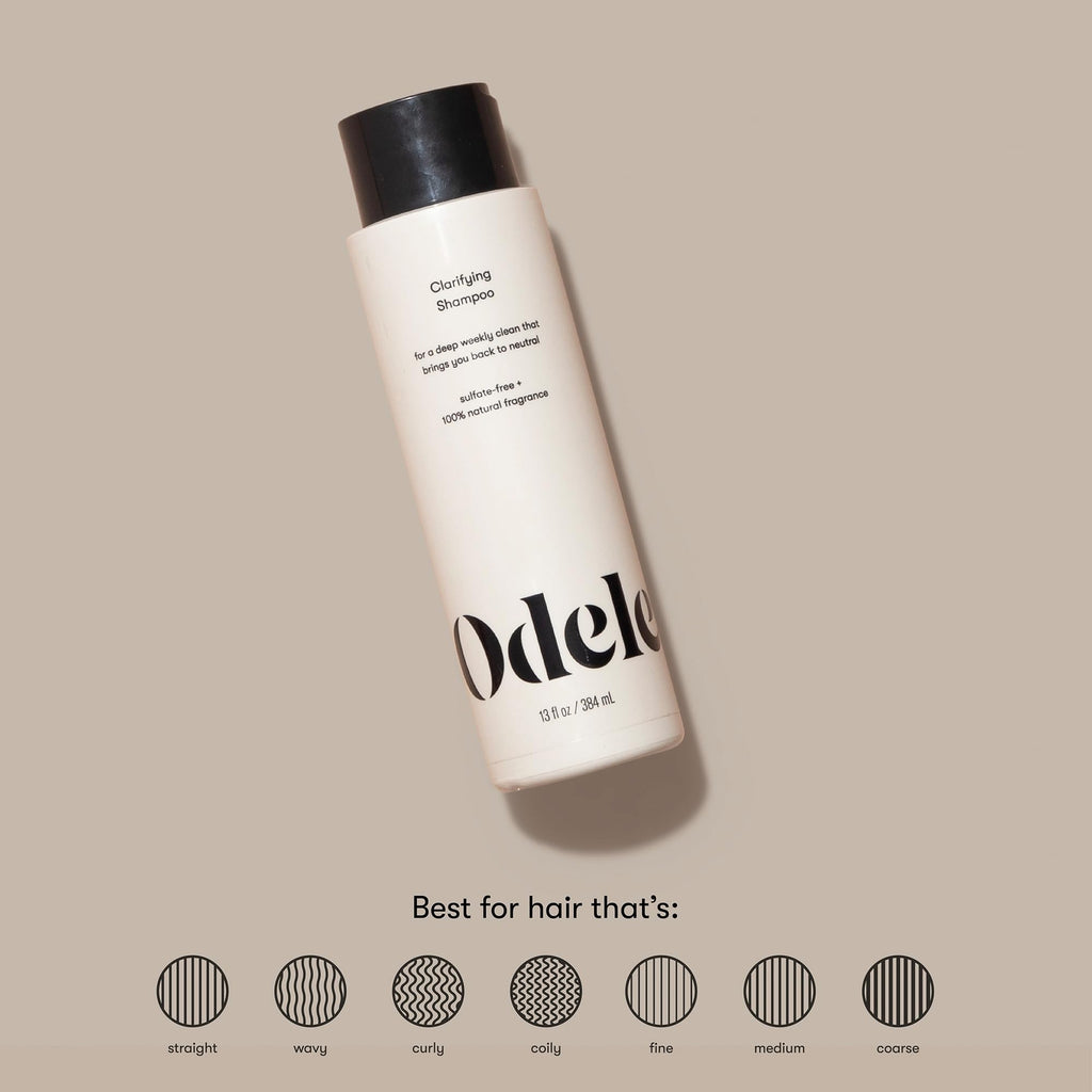 Odele Clarifying Sulfate-Free Shampoo (2-Pack) — Deep Weekly Clean for All Hair Types