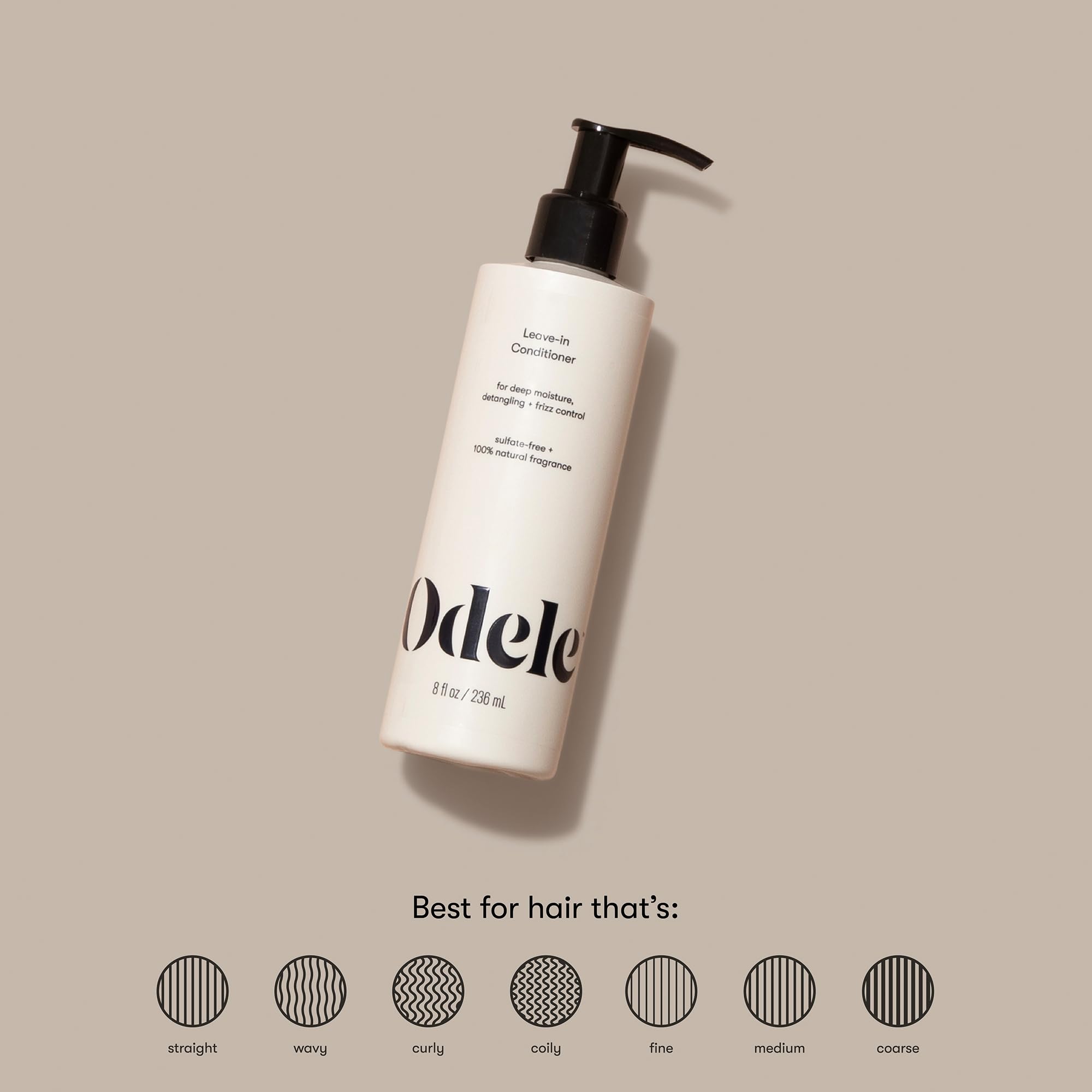 Odele Vegan Leave-In Conditioner – Deep Moisture, Detangling & Frizz Control (2-Pack, 8 fl oz)