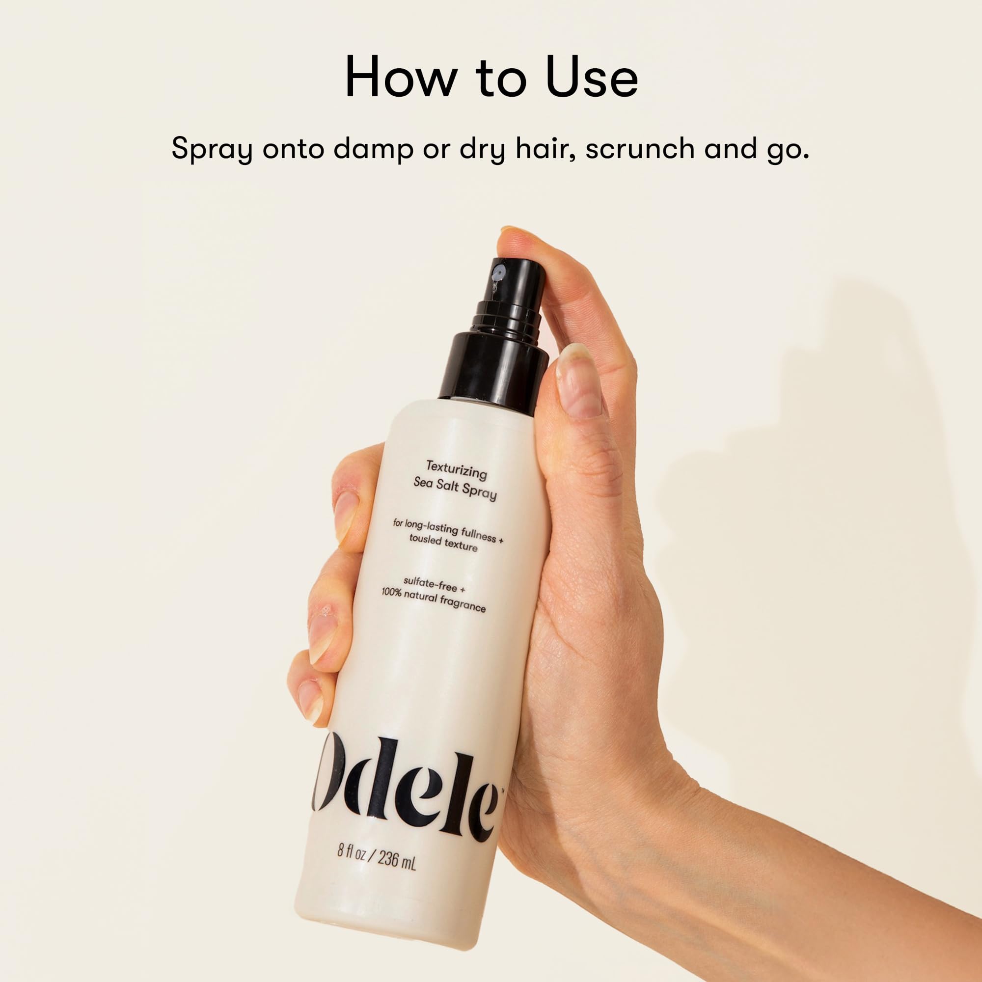Odele Texturizing Sea Salt Spray – Volume & Beachy Texture for Straight-to-Wavy Hair (8 Fl Oz)