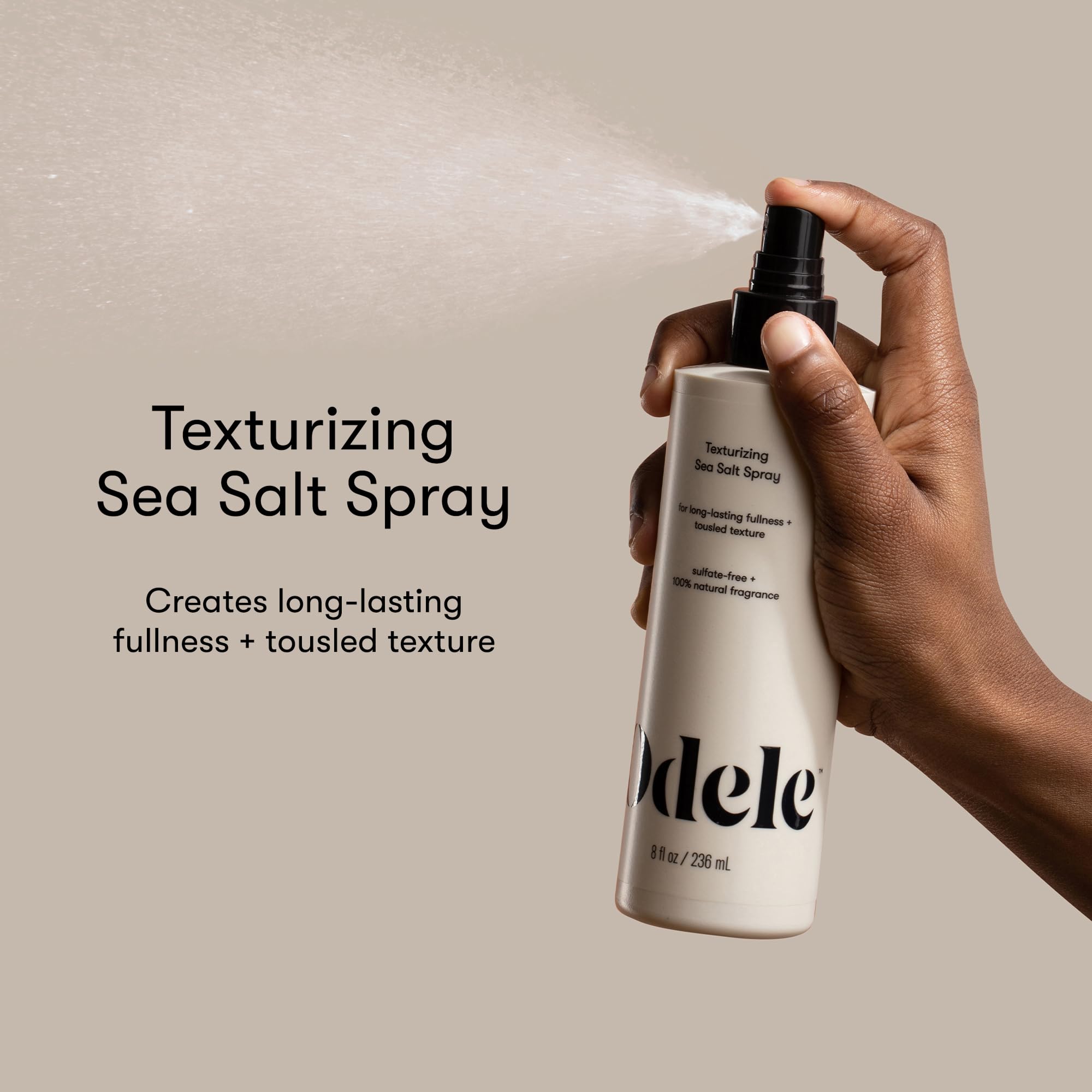Odele Texturizing Sea Salt Spray – Volume & Beachy Texture for Straight-to-Wavy Hair (8 Fl Oz)