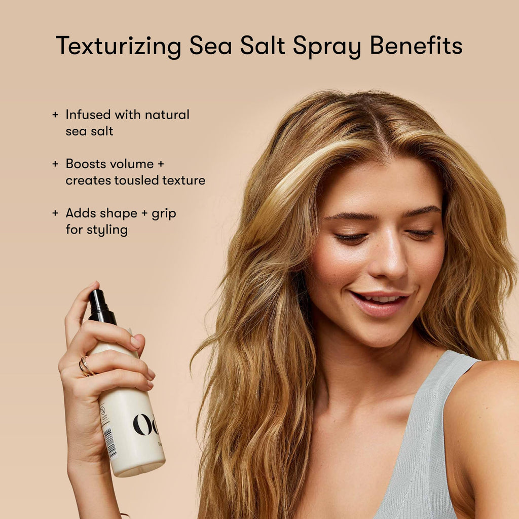 Odele Texturizing Sea Salt Spray – Volume & Beachy Texture for Straight-to-Wavy Hair (8 Fl Oz)