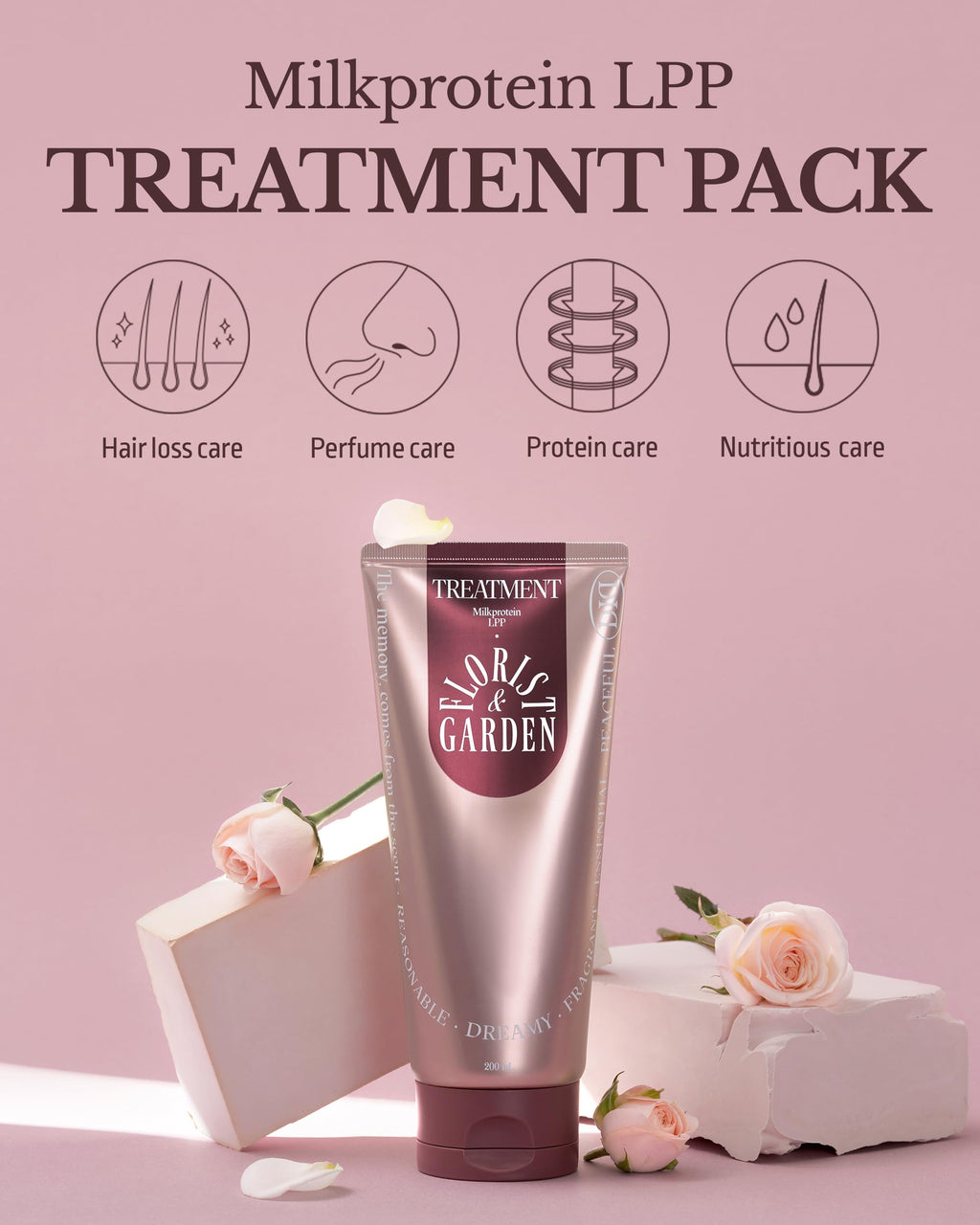ODID Milk Protein LPP Hair Treatment Mask – Intensive Collagen Deep Conditioner for Dry, Damaged Hair