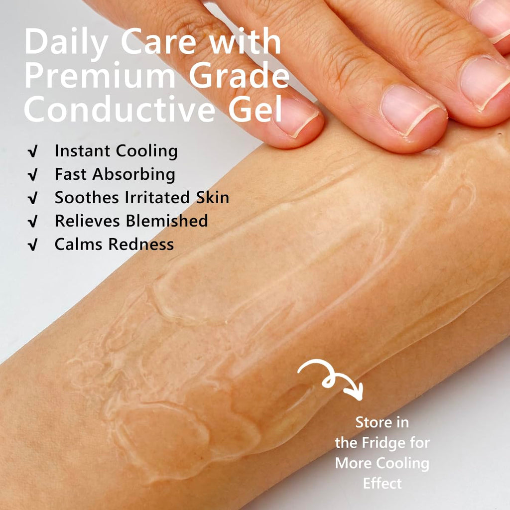 Oeneis Microcurrent Conductive Gel for Face – Hydrating Collagen RF Gel with Hyaluronic Acid & Aloe Vera (75 fl oz) – Fragrance-Free, Paraben-Free