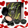 OETUIOW Mushroom Head Air Cushion CC Cream Gift Set — Upgraded Hydrating Formula, 2 Refills, Medium (20g×3)