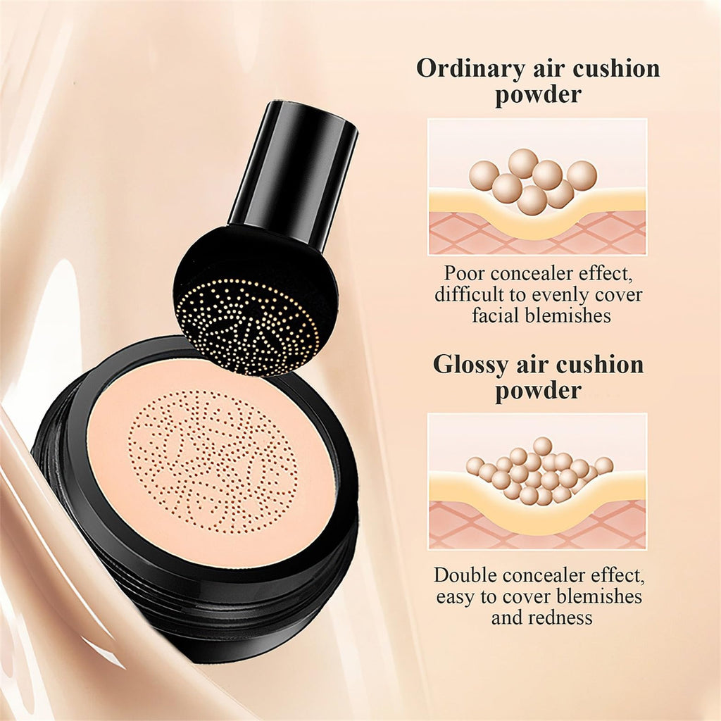 OETUIOW Mushroom Head Air Cushion CC Cream — Hydrating BB for Mature Skin, Long-Lasting, Even Tone