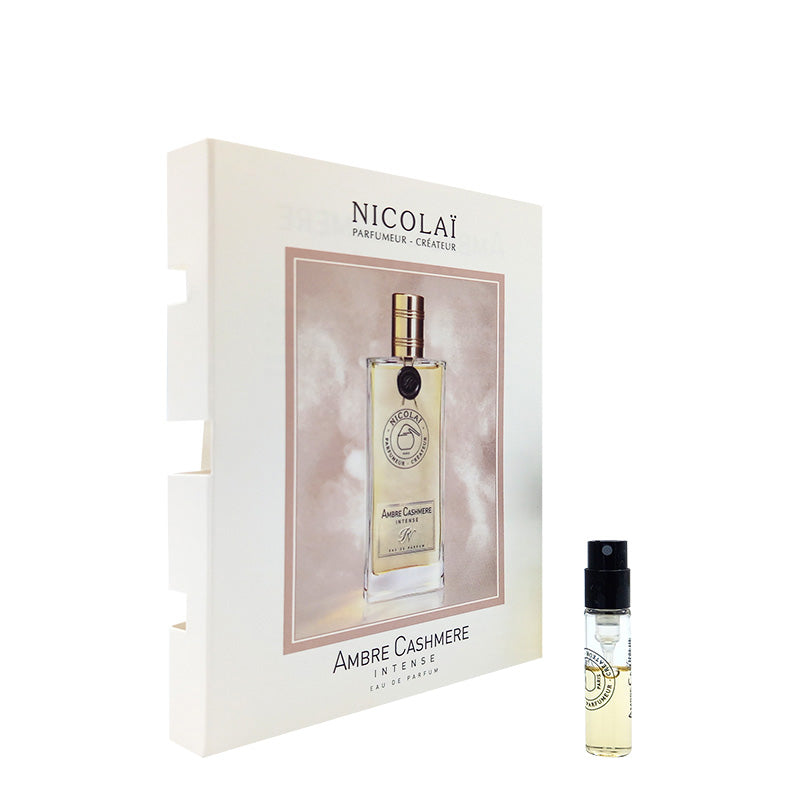 official perfume samples of Nicolai Amber Cashmere Intense fragrance 1.8ml 0.07 oz. perfume tester