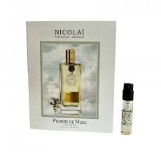 official perfume samples of Nicolai Poudre de Musc fragrance 1.8ml 0.07 oz. perfume tester