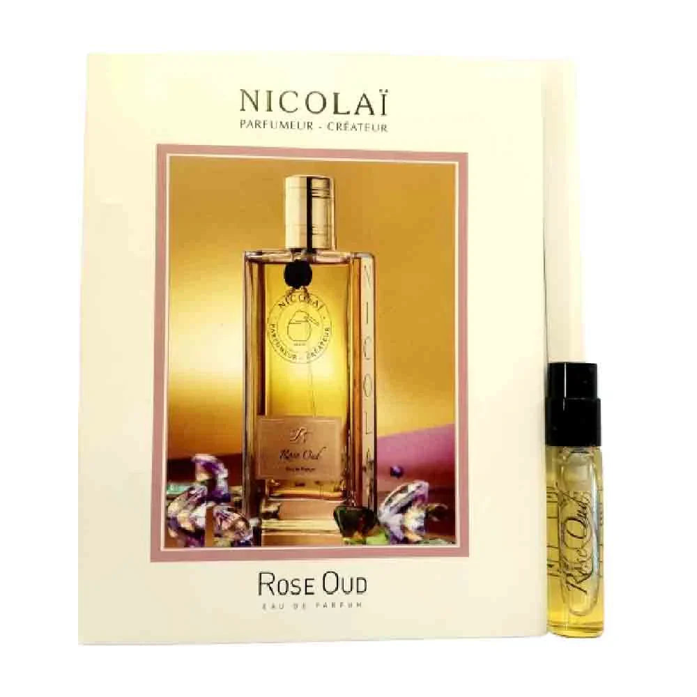 official perfume samples of Nicolai Rose Oud fragrance 1.8ml 0.07 oz. perfume tester