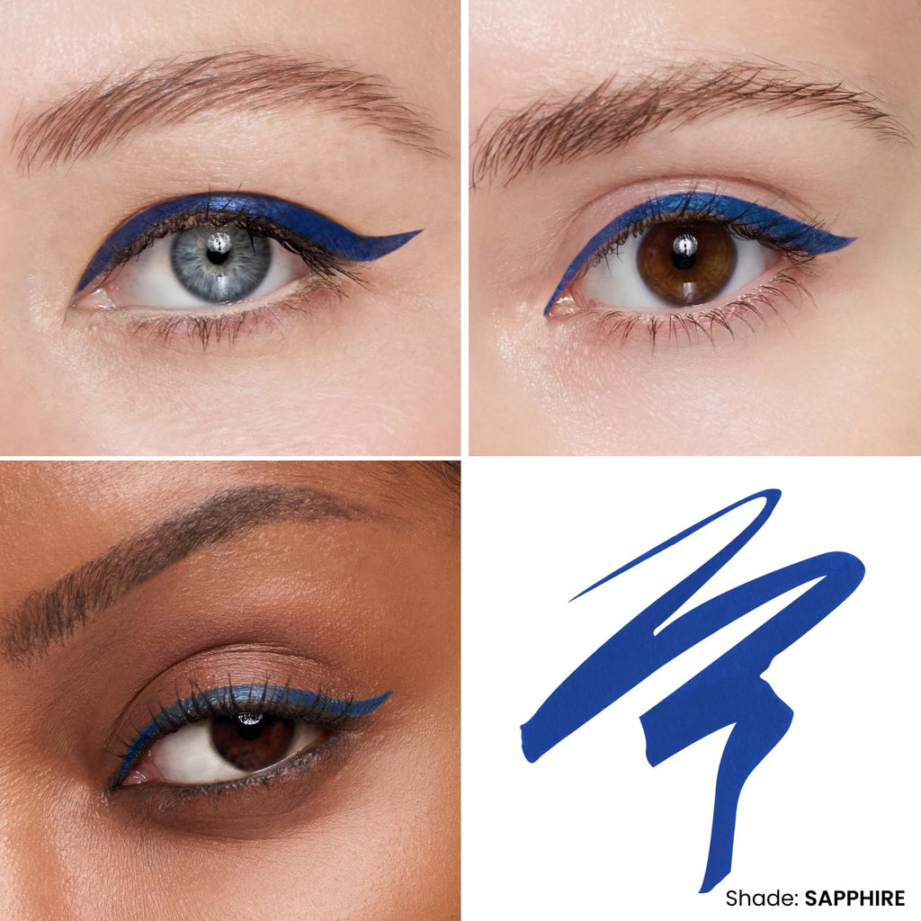 OFIR Eye Edge Liquid Eyeliner Pen | Waterproof Ultra Matte, Soft Tip for Precise Application – Sapphire Navy