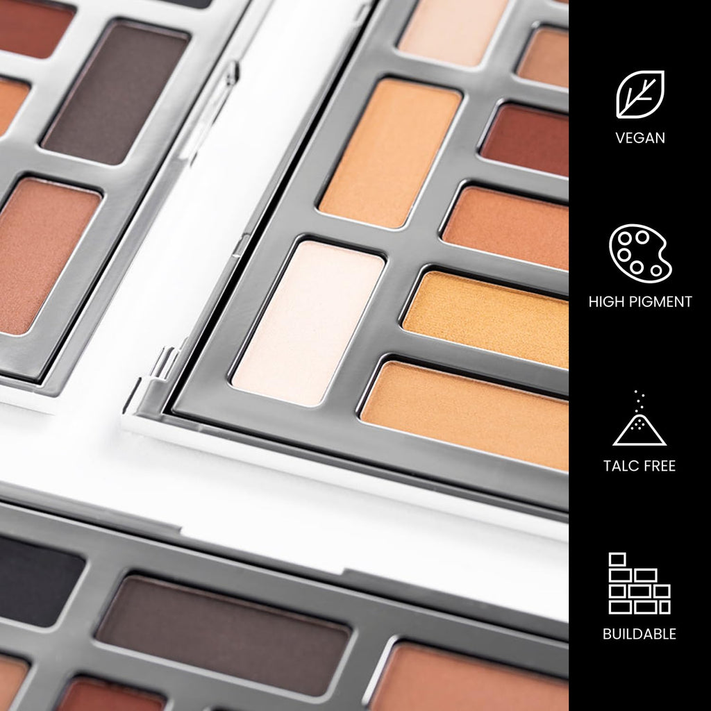 OFIR Shimmer 12-Shade Palette – Dune Matte, Buildable, Talc-Free
