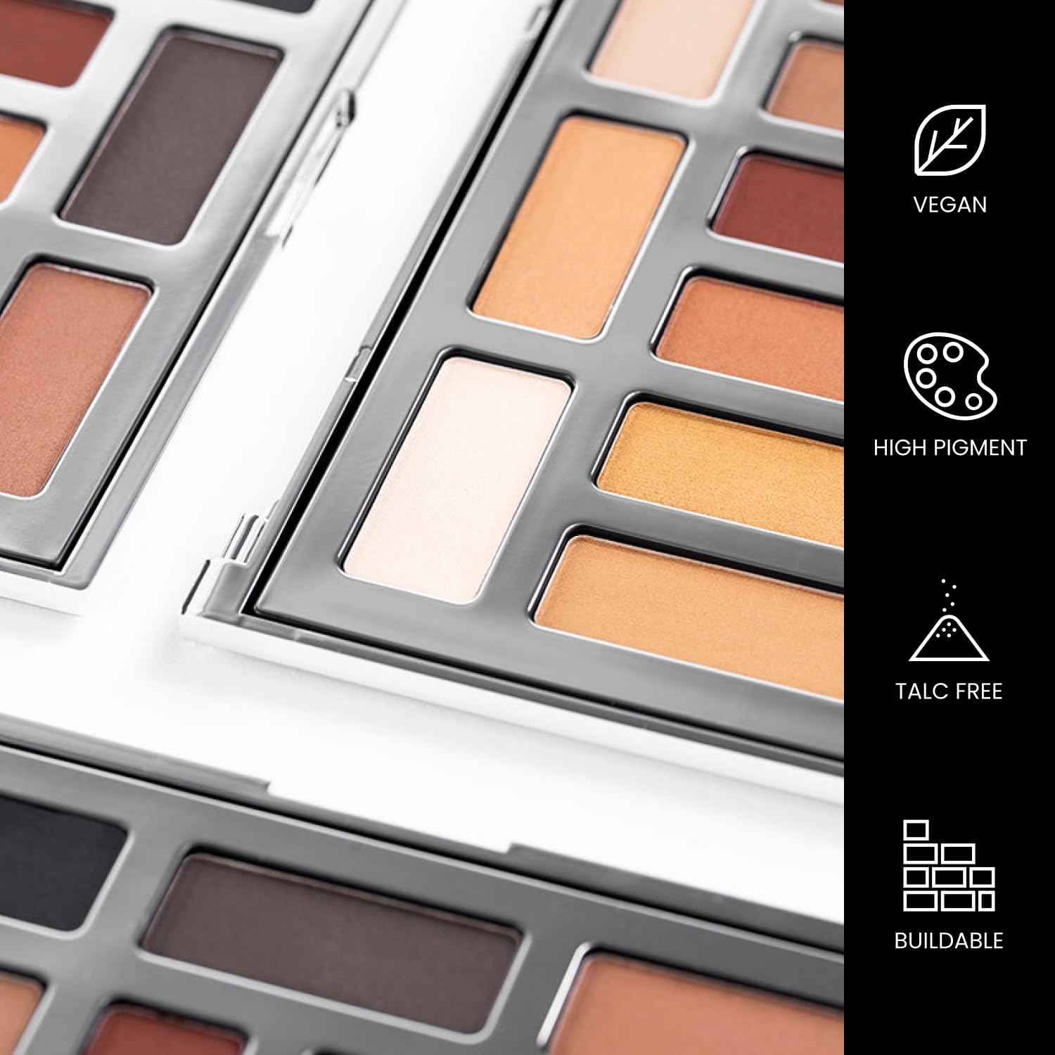 OFIR Shimmer 12-Shade Palette – Dune Matte, Buildable, Talc-Free