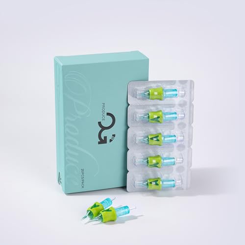 OG PRODUCE Tattoo Cartridge Needles 20Pcs — Round Liner Bugpin, Disposable Cartridges for Rotary Machines