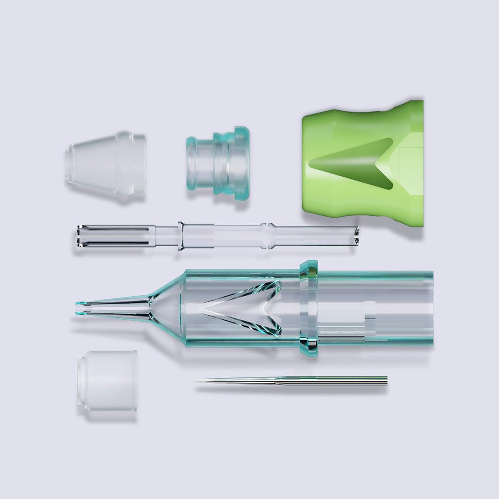 OG PRODUCE Tattoo Cartridge Needles 20Pcs Round Liner Bugpin Disposable for Rotary Machines
