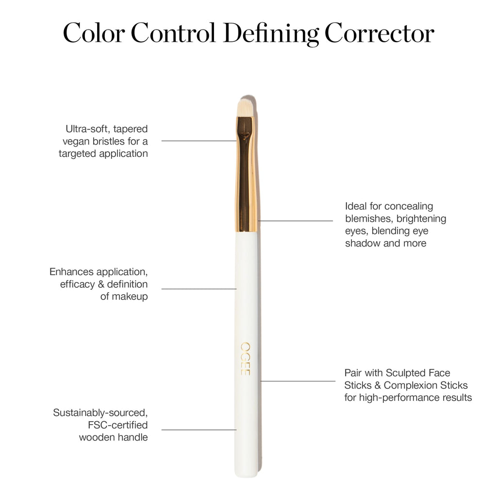 Ogee Makeup Brush Bundle: Blender, Base, Powder, Precision & Cleanser