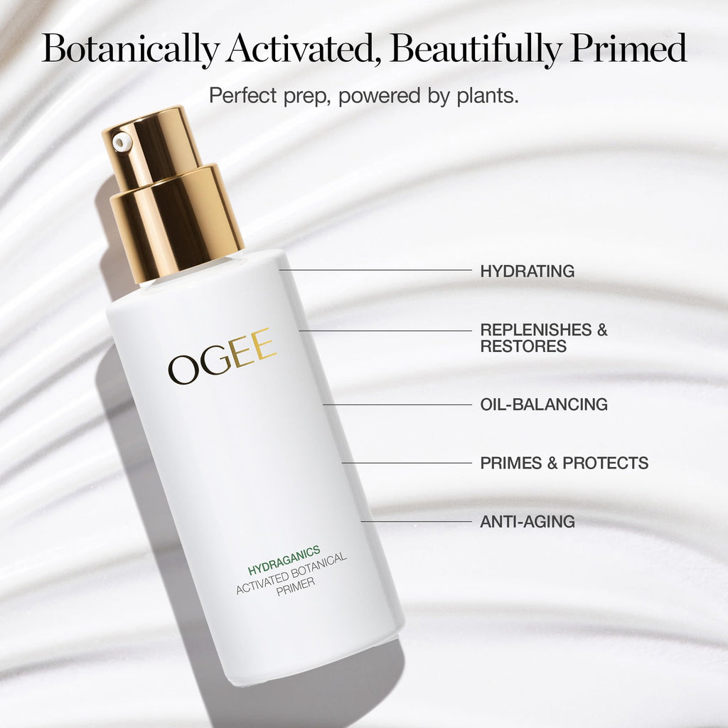 Ogee Makeup Primer - Hydrating Botanical Face Primer for All Skin Types | 73% Organic, Made in USA