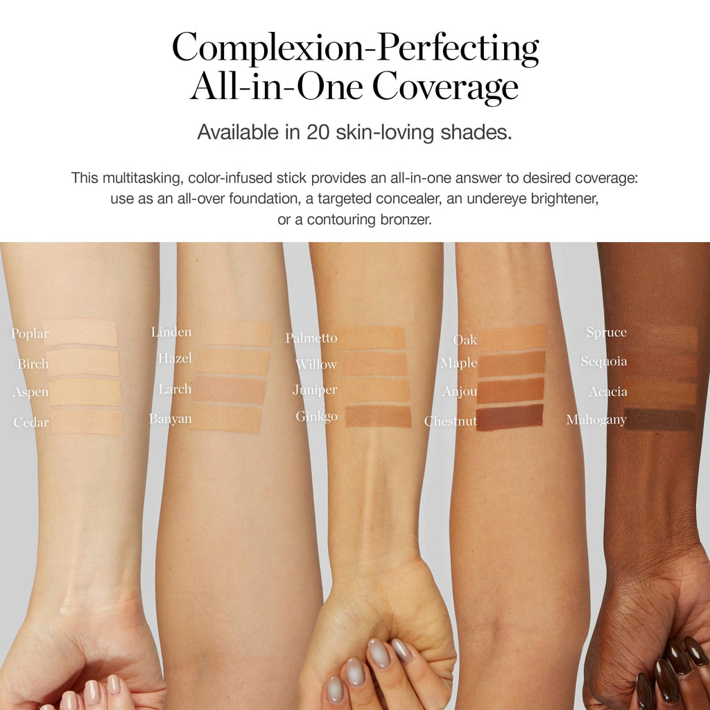 Ogee Sculpted Complexion Foundation Stick – Spruce 12.75N Deep (Bronze Undertones) – 70% Organic