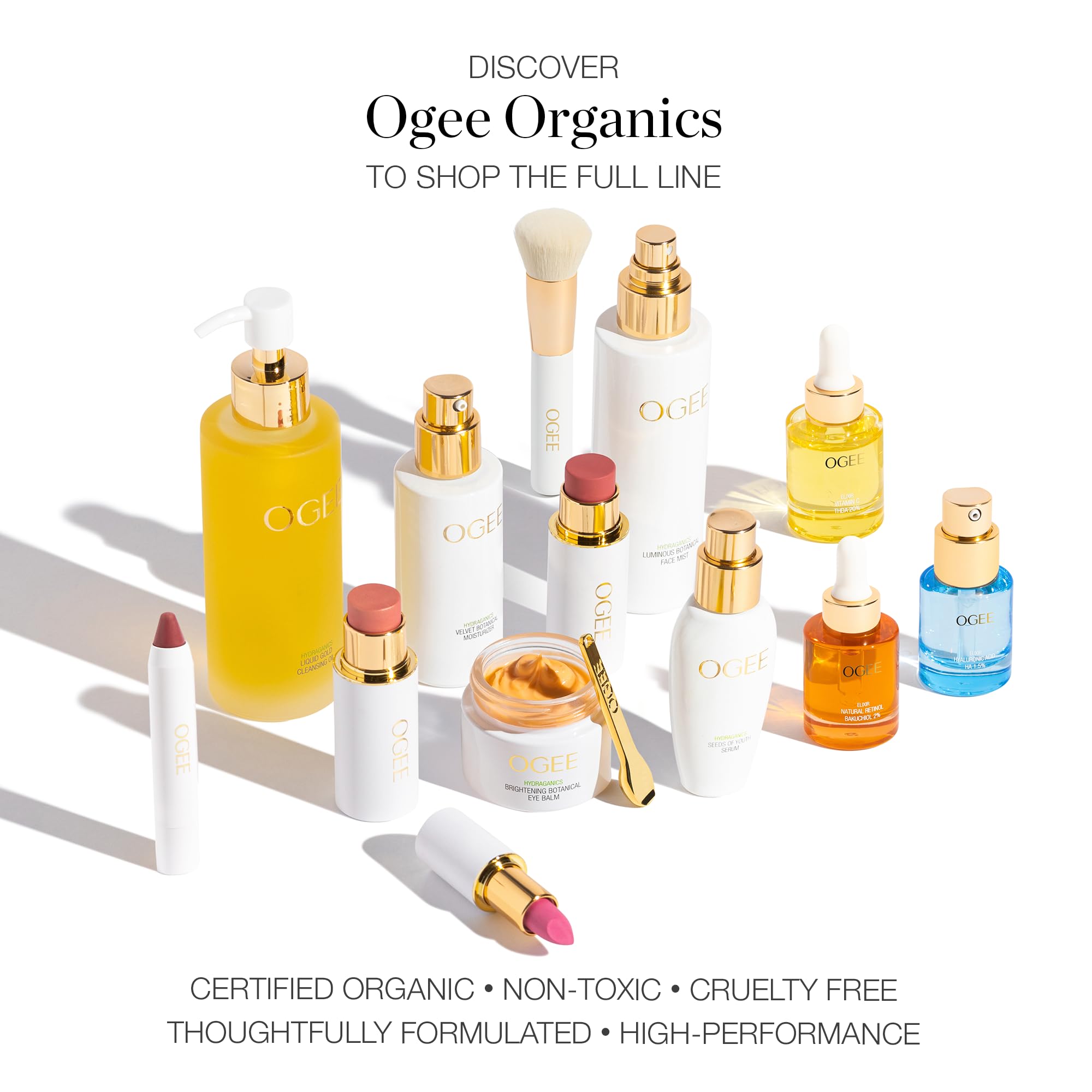 Ogee Sculpted Face Stick Citrine – Certified Organic Bronzer & Highlighter