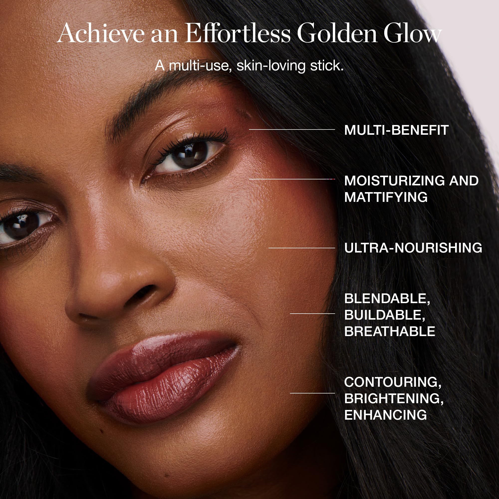 Ogee Sculpted Face Stick Moonstone Ultraviolet Sheen – Certified Organic Highlighter Makeup