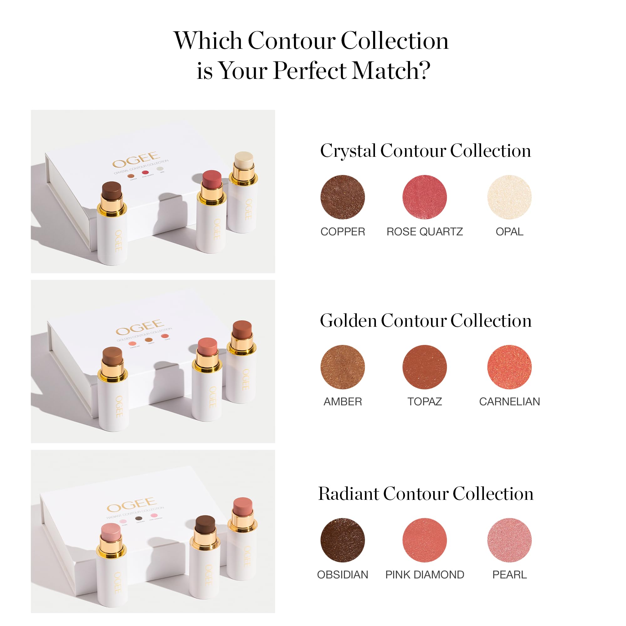 Ogee Sculpted Face Stick Topaz – Matte Rosy Peach | Organic Blush Stick & Highlighter