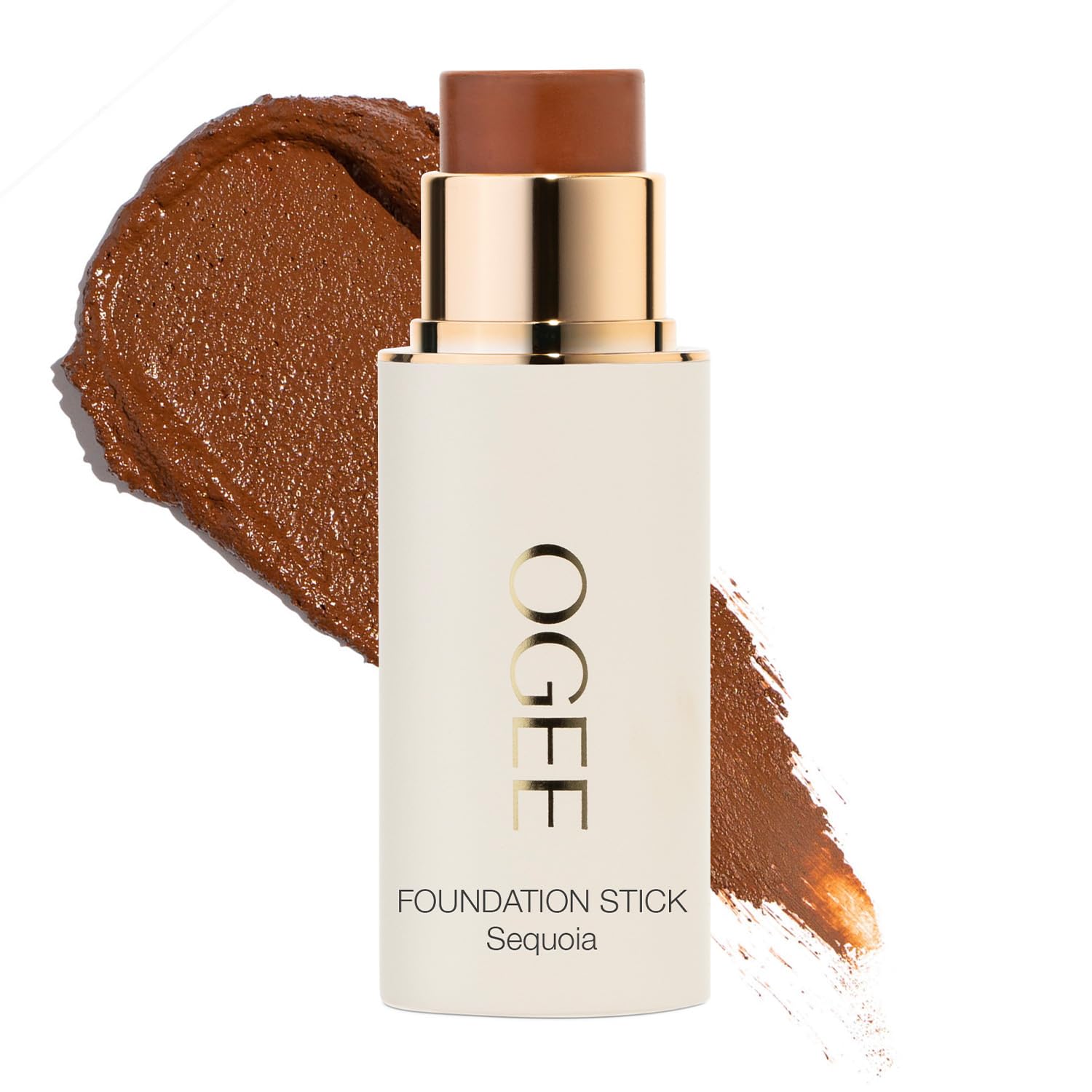 Ogee Sculpted Foundation Stick Sequoia 13.5C - Deep Auburn, Copper Undertones | Full Coverage Makeup, Instantly Balance & Even Skin, 70% Organic