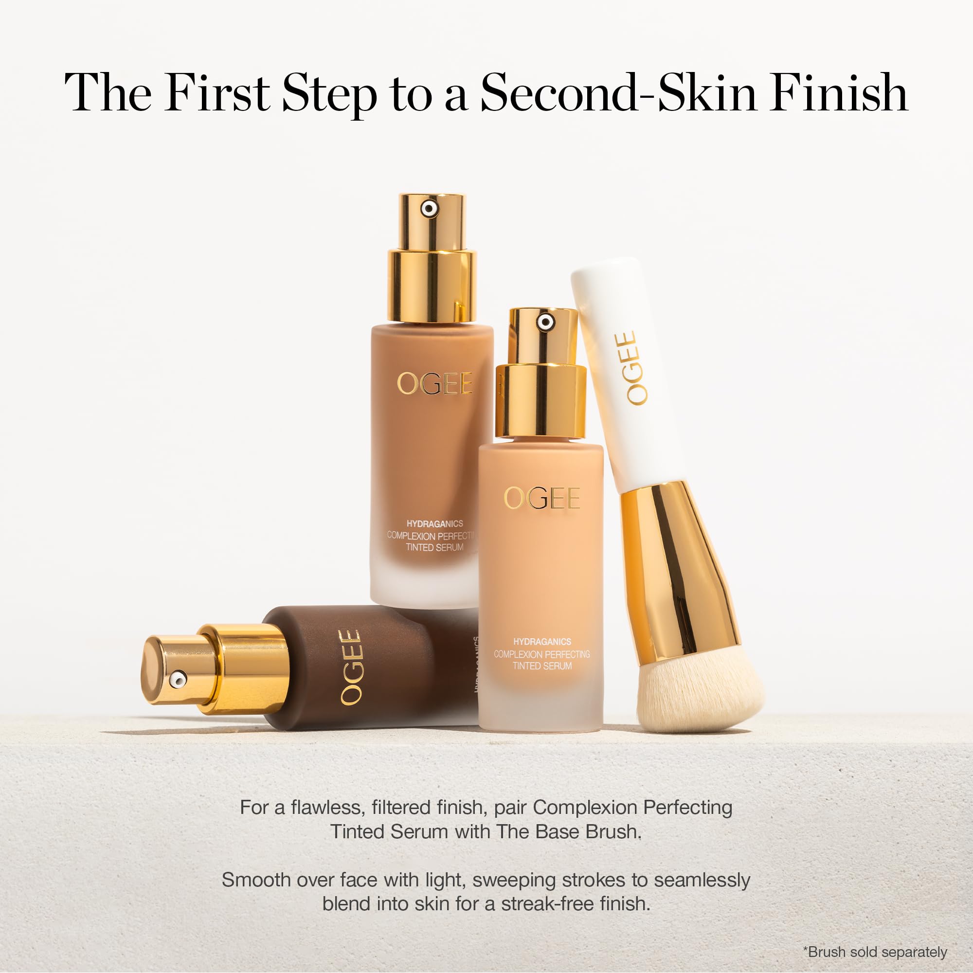 Ogee Complexion Perfecting Liquid Foundation – Hazel 2.00N (Light, Golden Undertones) | Organic, Made in USA