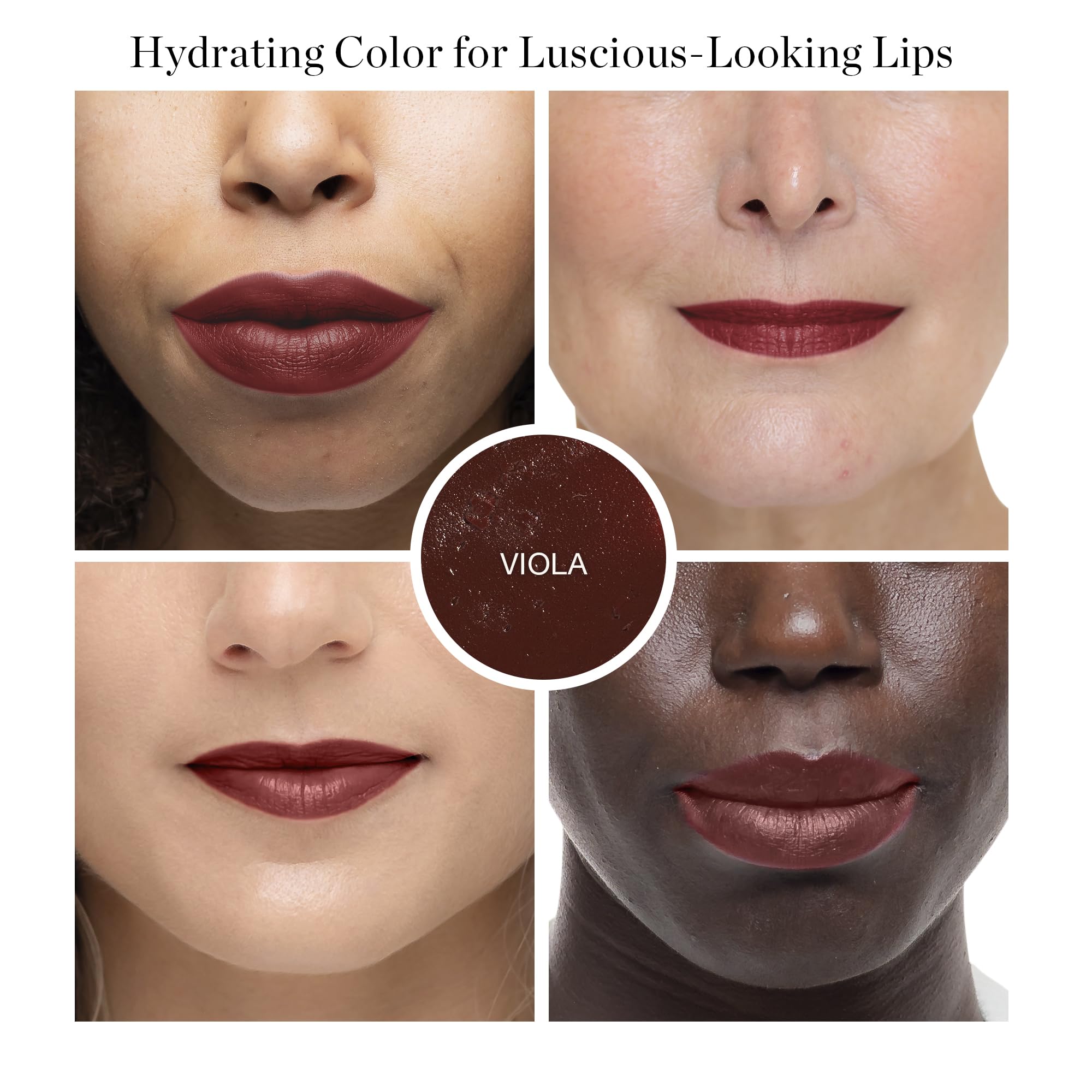 Ogee Viola Lip Tint Oil – Buildable Blackberry Brown Lip Color & Treatment