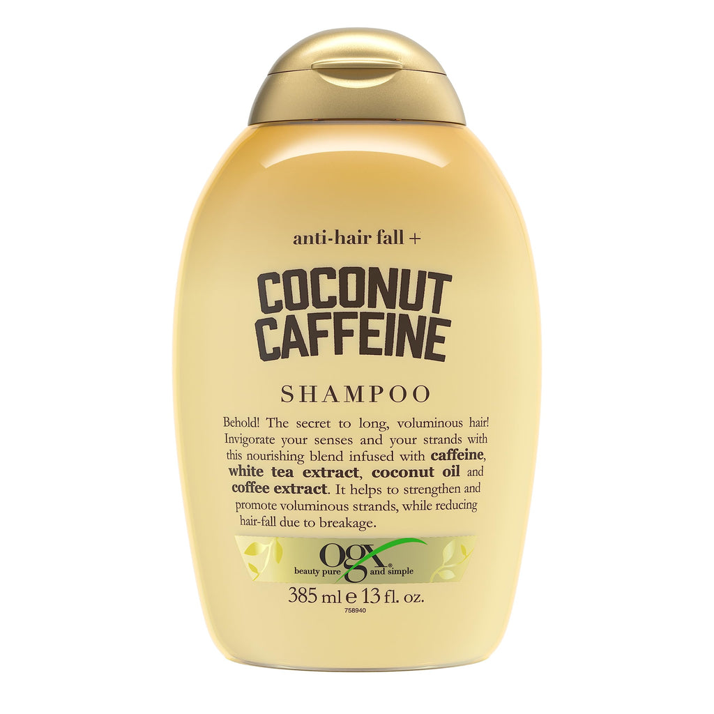 OGX Anti-Hair Fall + Coconut Caffeine Strengthening Shampoo – 13 Fl Oz