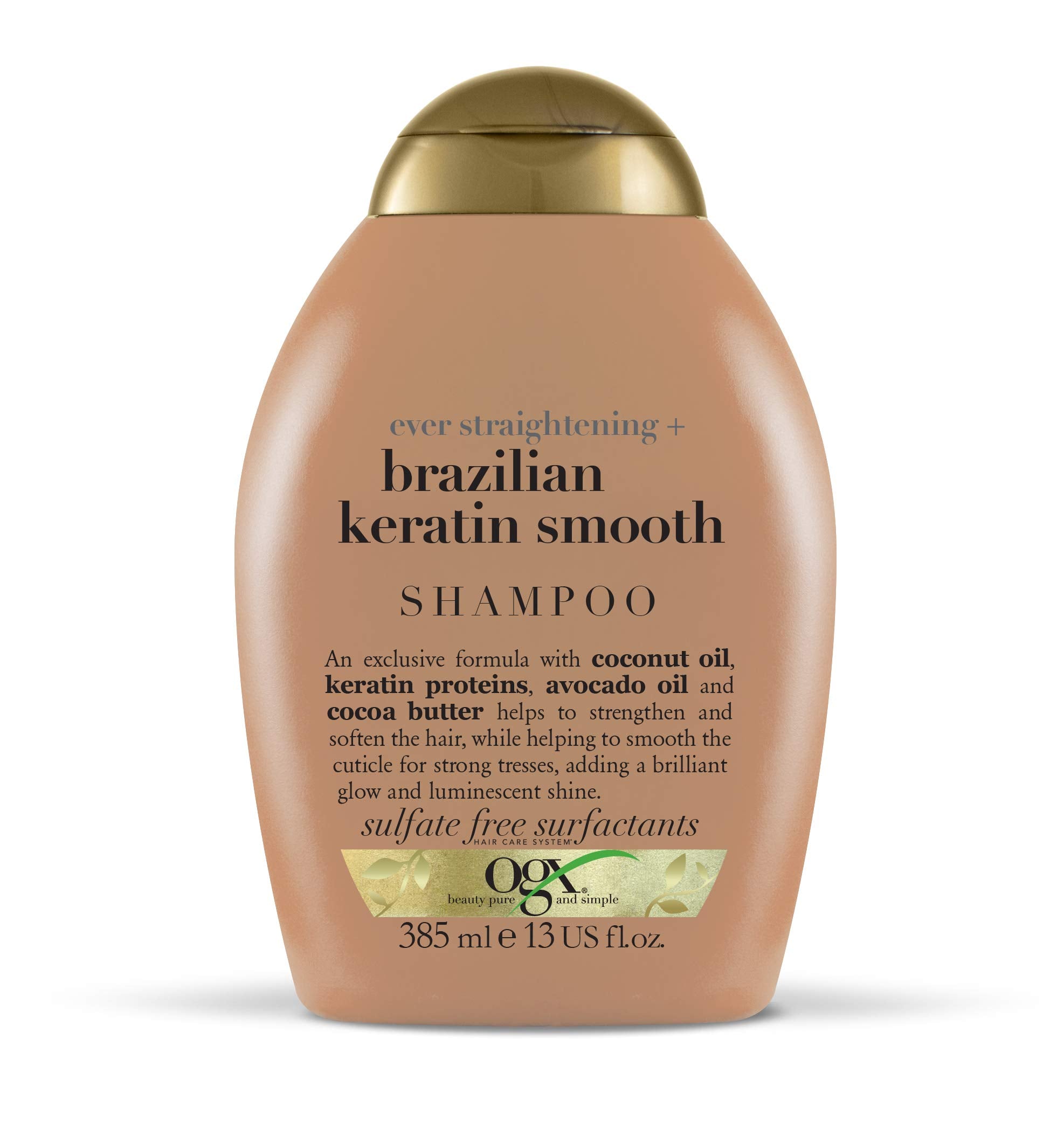 OGX Ever-straightening + Brazilian Keratin Therapy Shampoo & Conditioner Set – 13 oz x 2