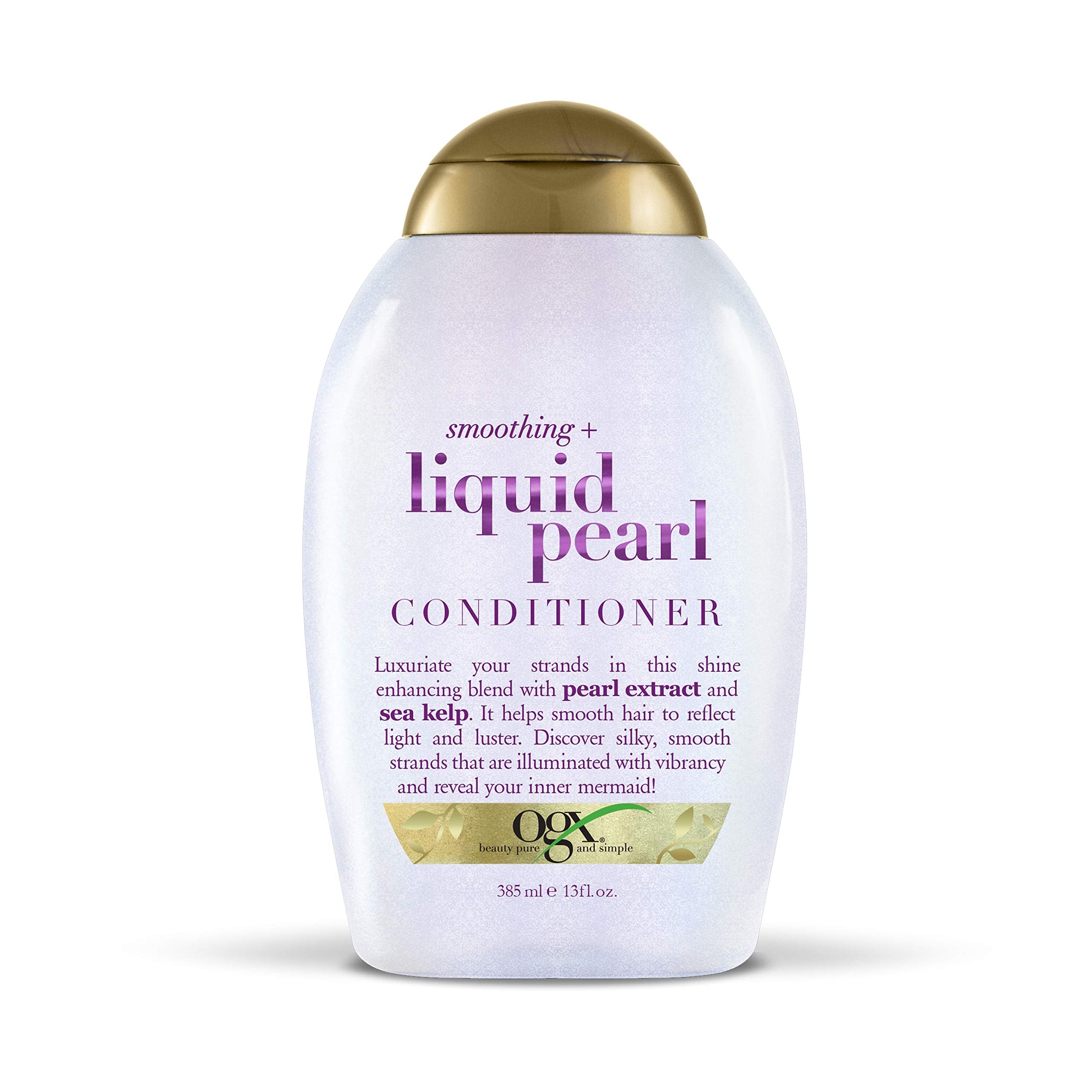 OGX Smoothing + Liquid Pearl Conditioner, 13 oz – Frizz-Free Shine & Hydration
